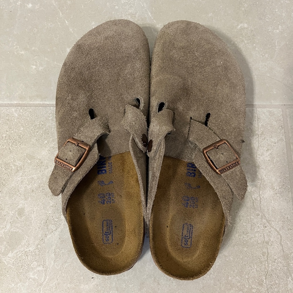 Birkenstock Boston Soft Footbed Suede Leather